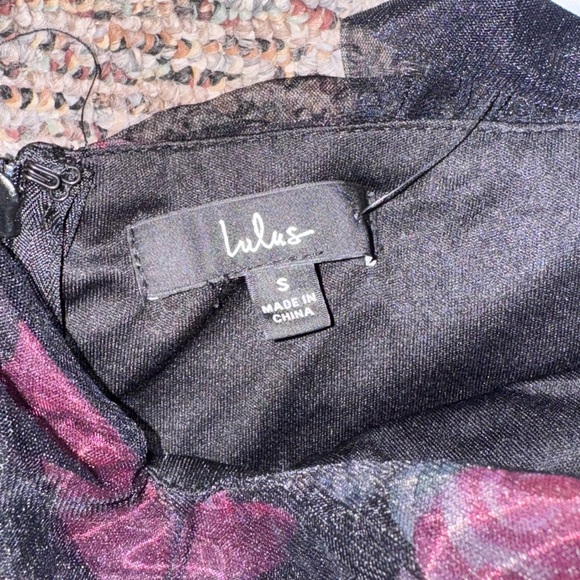 Lulu's Black and Red Sweetheart Midi Sundress - Picture 6 of 7